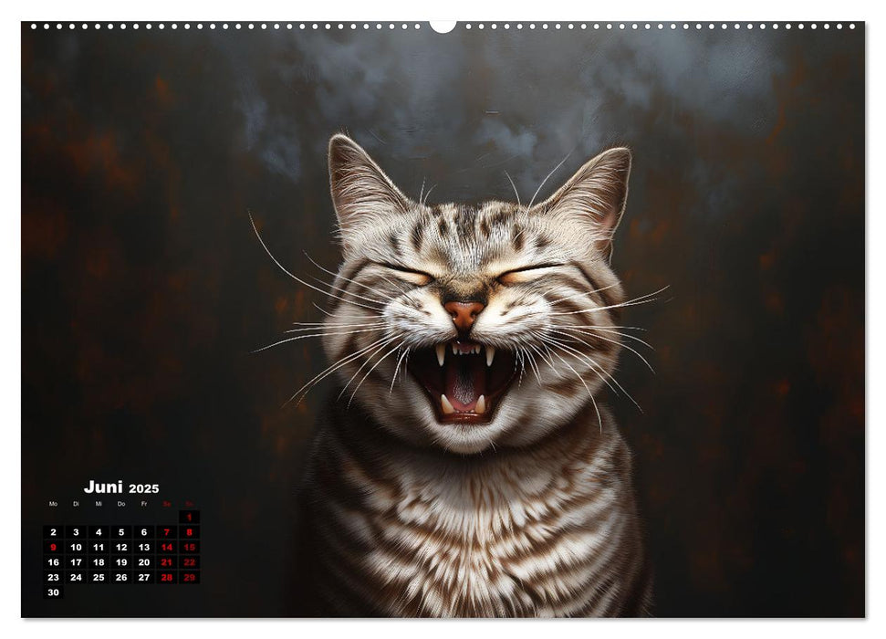 Auch Katzen lachen gern (CALVENDO Wandkalender 2025)