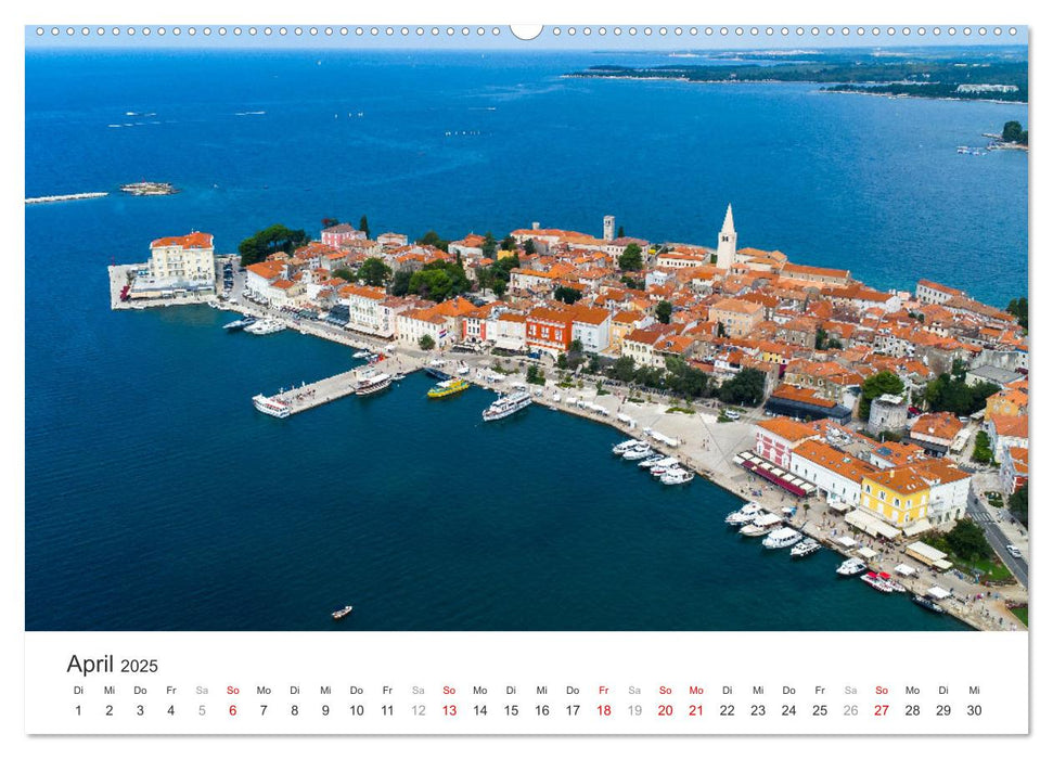 Porec Kalender - Die kroatische Stadt an der Adria (CALVENDO Wandkalender 2025)