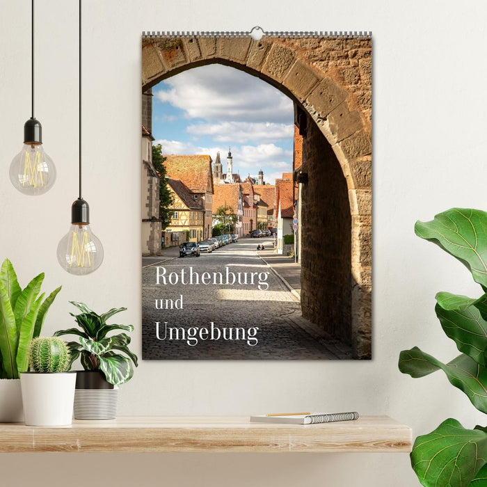 Rothenburg und Umgebung (CALVENDO Wandkalender 2025)