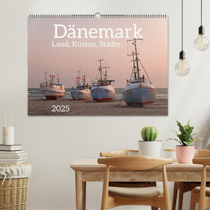 Dänemark - Land, Küsten, Städte (CALVENDO Wandkalender 2025)