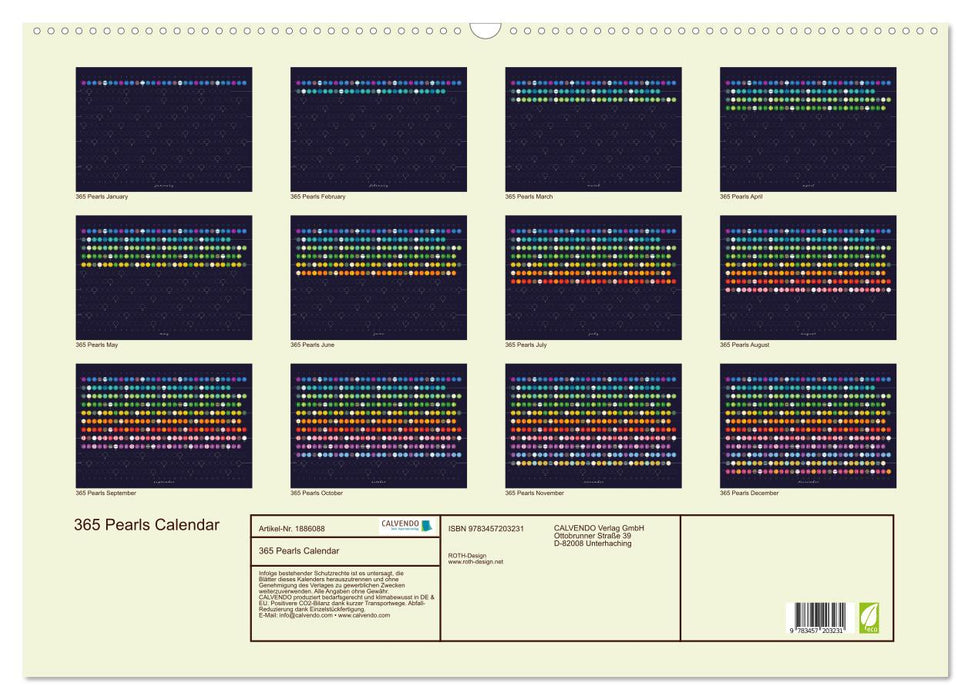 365 Pearls Calendar (CALVENDO Wandkalender 2025)