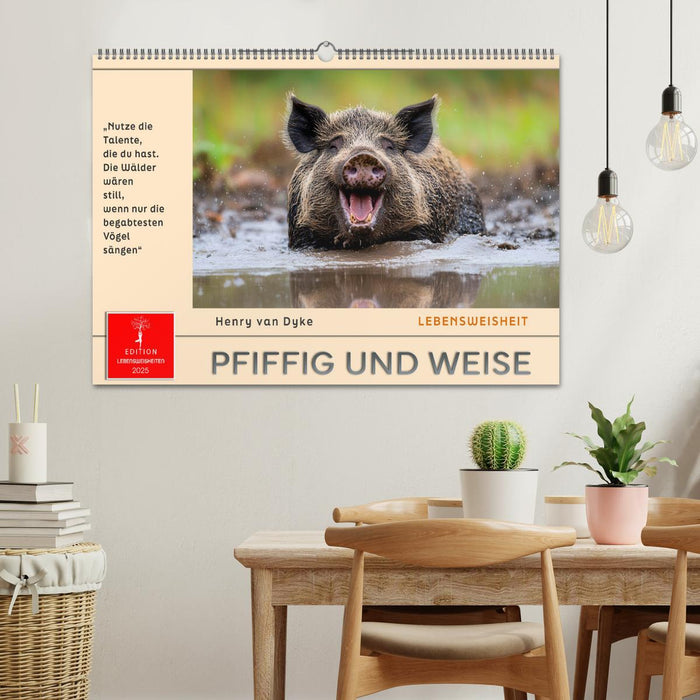 Pfiffig und weise (CALVENDO Wandkalender 2025)