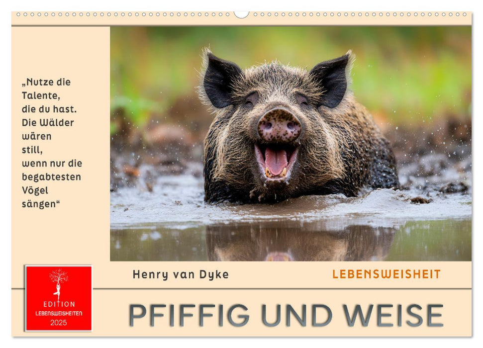 Pfiffig und weise (CALVENDO Wandkalender 2025)