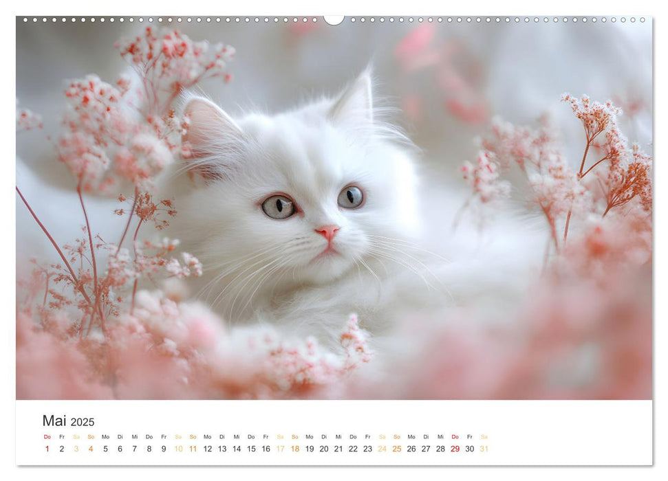 Katzen - sanfte Schönheiten (CALVENDO Wandkalender 2025)