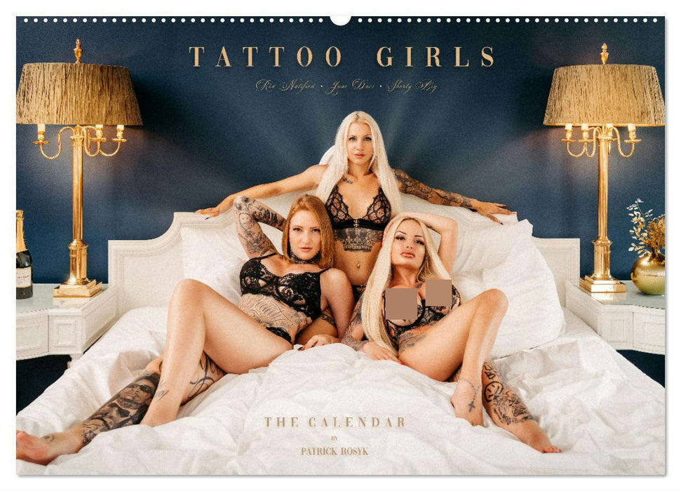 Tattoo Girls - Jane Davi, Red.Natified, Shorty BIG (CALVENDO Wandkalender 2025)