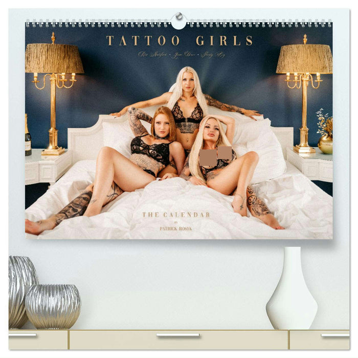 Tattoo Girls - Jane Davi, Red.Natified, Shorty BIG (CALVENDO Premium Wandkalender 2025)