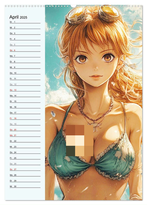 Manga Erotik. Sexy Cartoon-Girls (CALVENDO Wandkalender 2025)