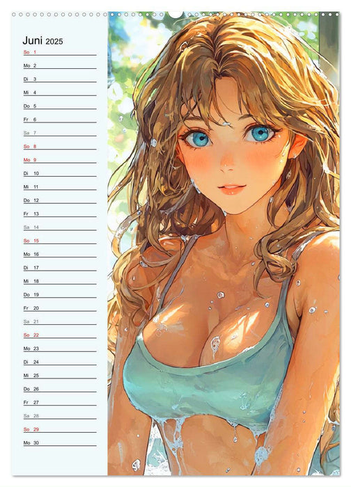 Manga Erotik. Sexy Cartoon-Girls (CALVENDO Wandkalender 2025)