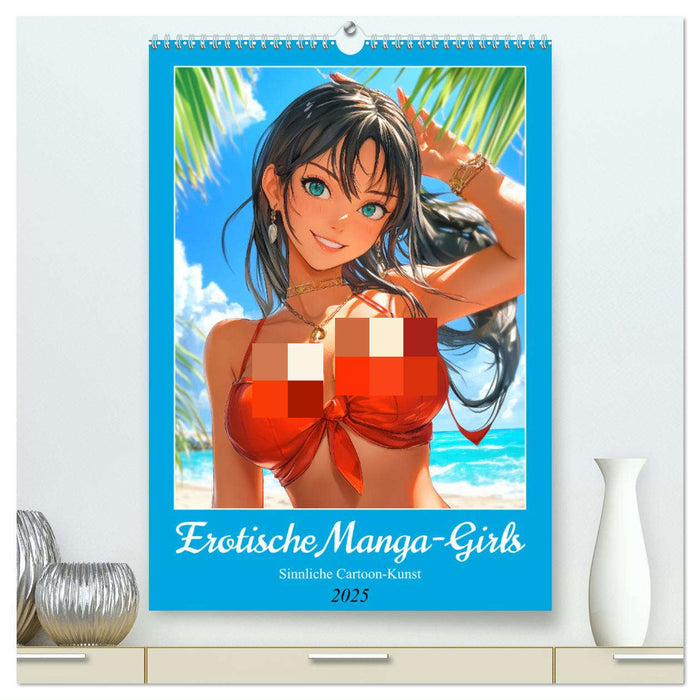 Erotische Manga-Girls. Sinnliche Cartoon-Kunst (CALVENDO Premium Wandkalender 2025)