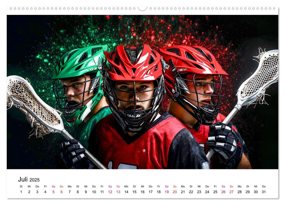 Lacrosse cool (CALVENDO Premium Wandkalender 2025)