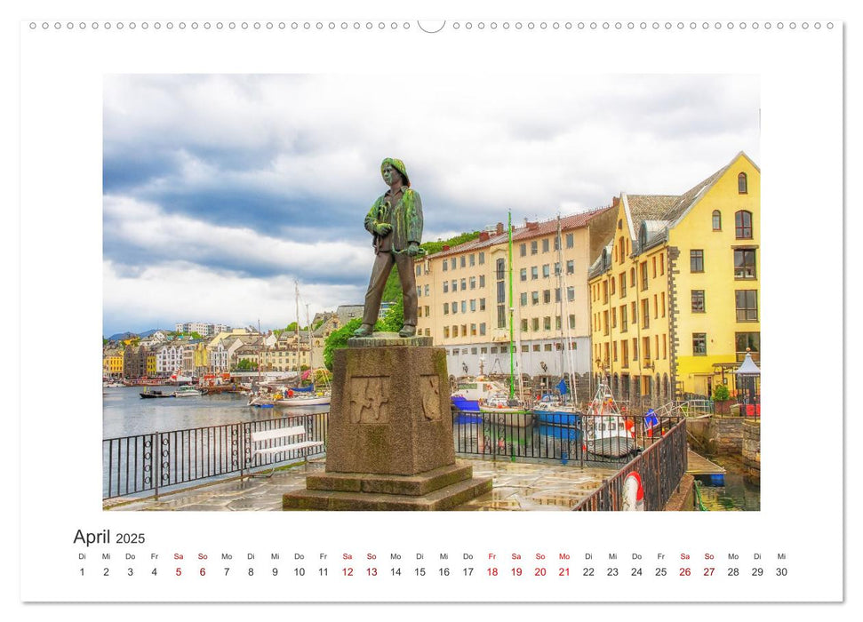 Norwegens Küstenstädte (CALVENDO Premium Wandkalender 2025)