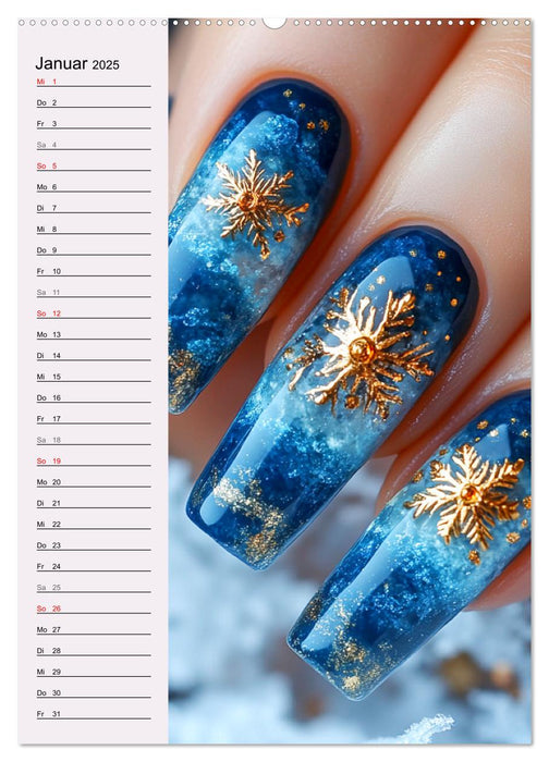 Nageldesign. Außergewöhnliche Fingernägel (CALVENDO Wandkalender 2025)