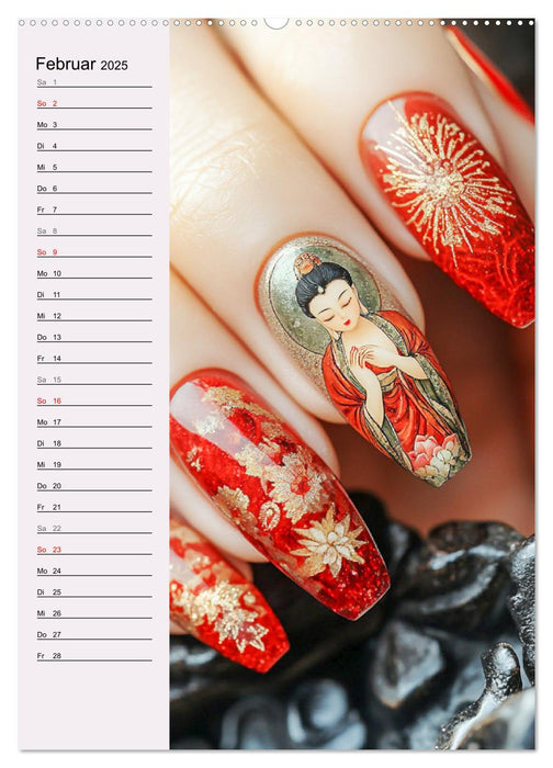 Nageldesign. Außergewöhnliche Fingernägel (CALVENDO Wandkalender 2025)