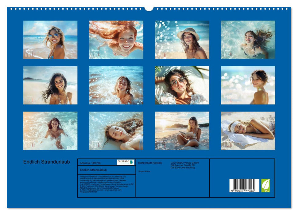 Endlich Strandurlaub (CALVENDO Premium Wandkalender 2025)