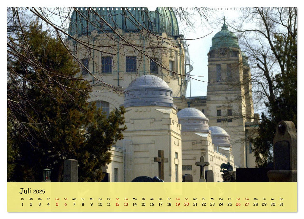 Am Zentralfriedhof in Wien (CALVENDO Premium Wandkalender 2025)