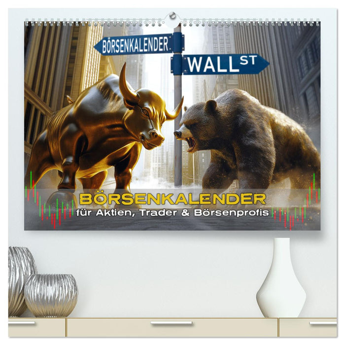 Börsenkalender – der Kalender für Aktien, Trader und Börsenprofis. (CALVENDO Premium Wandkalender 2025)