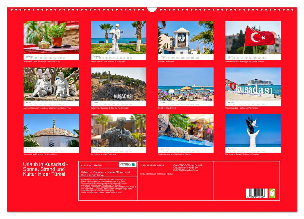 Urlaub in Kusadasi - Sonne, Strand und Kultur in der Türkei (CALVENDO Wandkalender 2025)