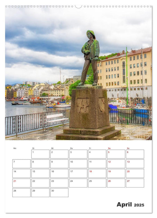 Norwegens Küstenstädte - Reiseplaner (CALVENDO Wandkalender 2025)