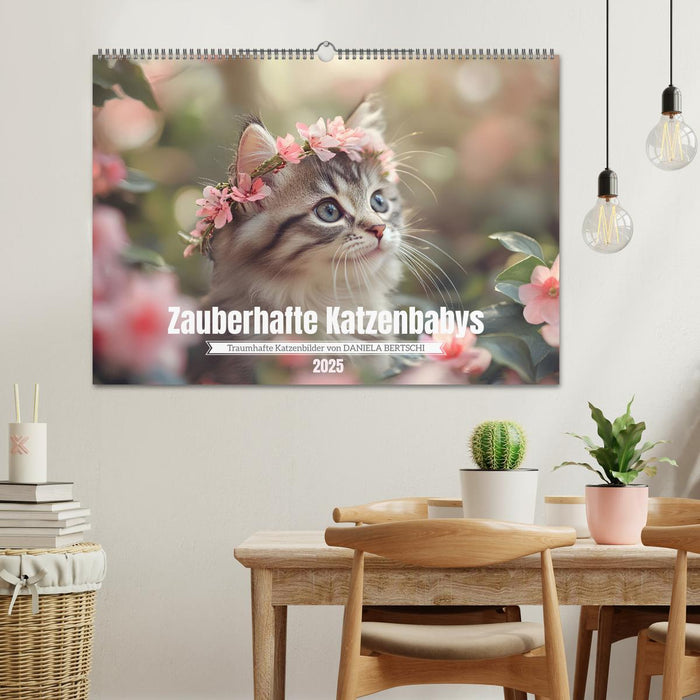 Zauberhafte Katzenbabys (CALVENDO Wandkalender 2025)