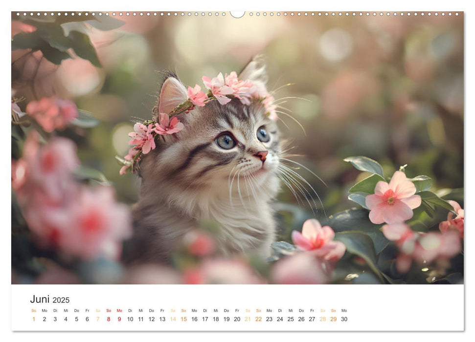 Zauberhafte Katzenbabys (CALVENDO Wandkalender 2025)