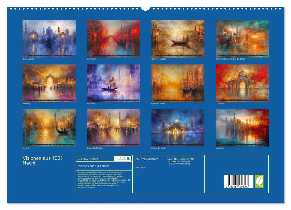 Visionen aus 1001 Nacht (CALVENDO Premium Wandkalender 2025)