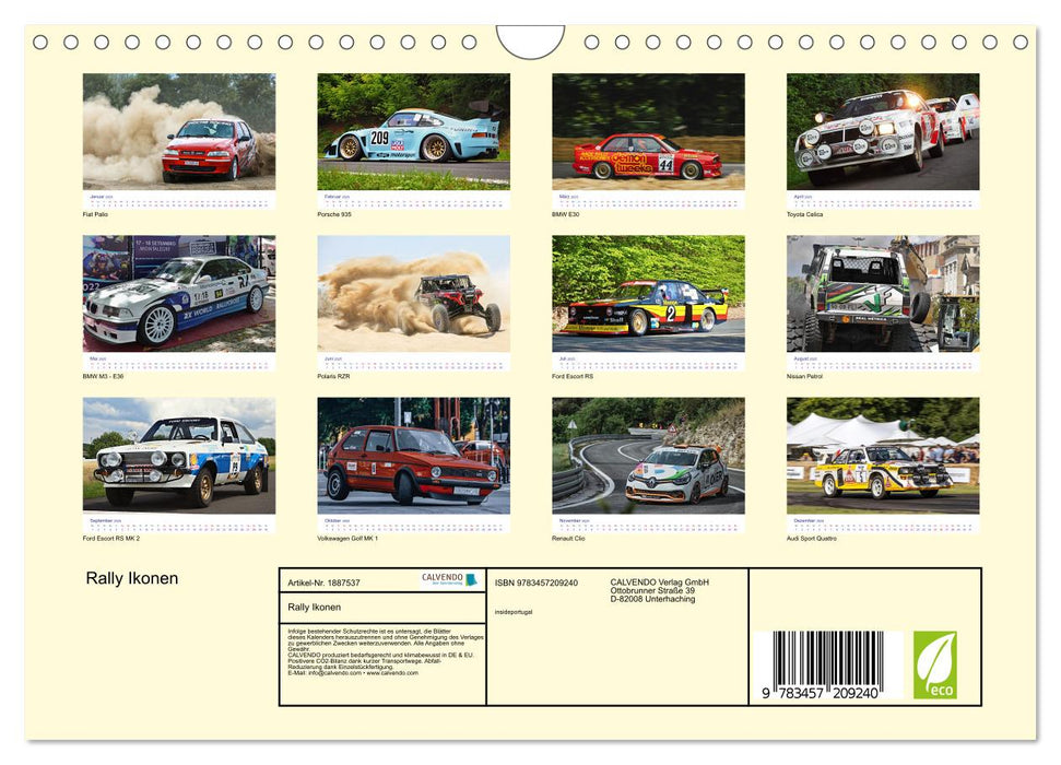 Rally Ikonen (CALVENDO Wandkalender 2025)