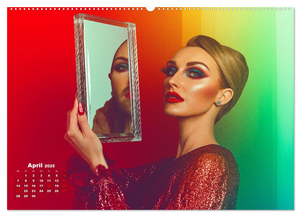 LGBTQ Pride - Regenbogenzeit, der Kalender für Vielfalt und Liebe (CALVENDO Wandkalender 2025)