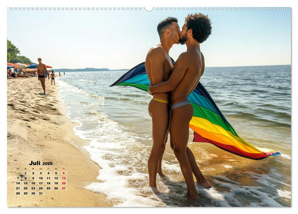 LGBTQ Pride - Regenbogenzeit, der Kalender für Vielfalt und Liebe (CALVENDO Premium Wandkalender 2025)