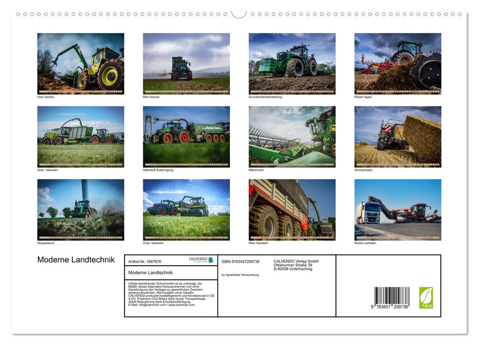 Moderne Landtechnik (CALVENDO Premium Wandkalender 2025)