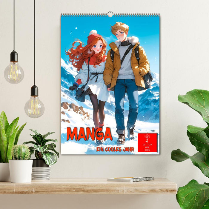 Manga - ein cooles Jahr (CALVENDO Wandkalender 2025)