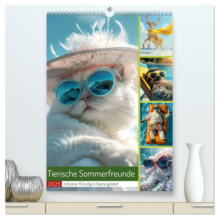 Tierische Sommerfreunde (CALVENDO Premium Wandkalender 2025)