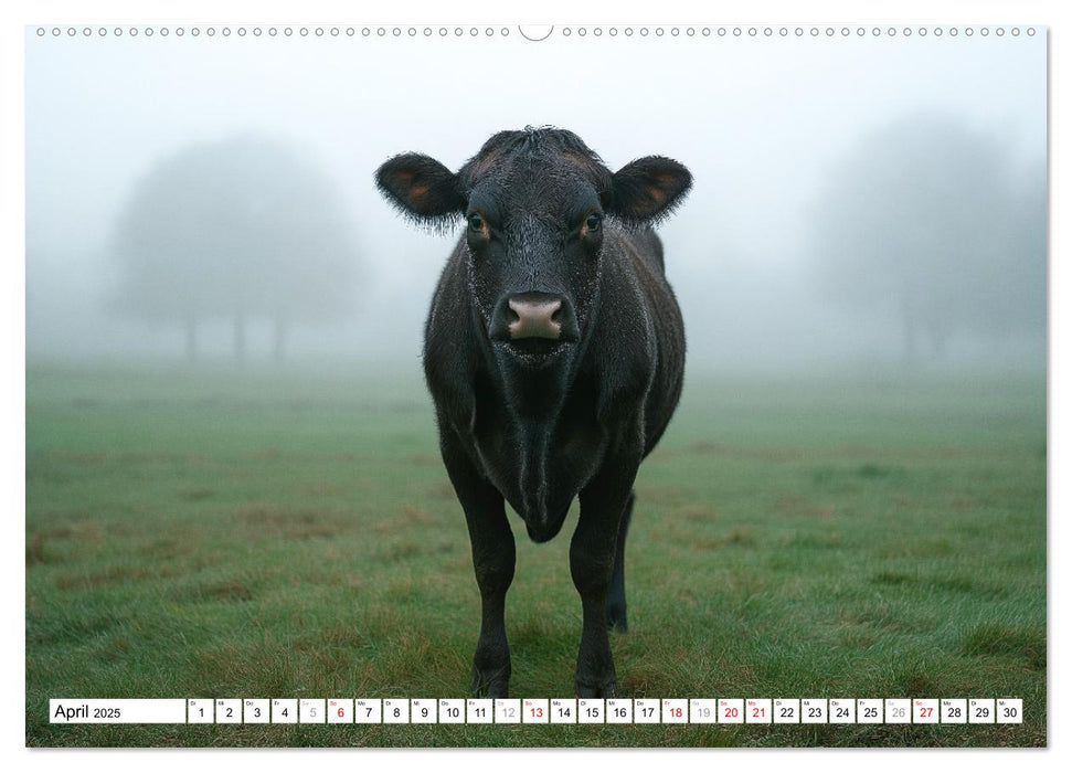 KÜHE AUF DER ALM – Der Kalender aus Bayern (CALVENDO Wandkalender 2025)