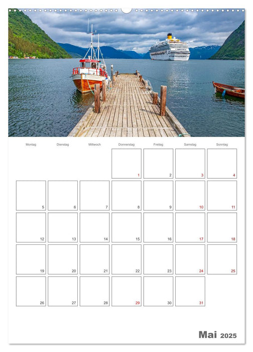 Norwegen - Reiseplaner (CALVENDO Wandkalender 2025)