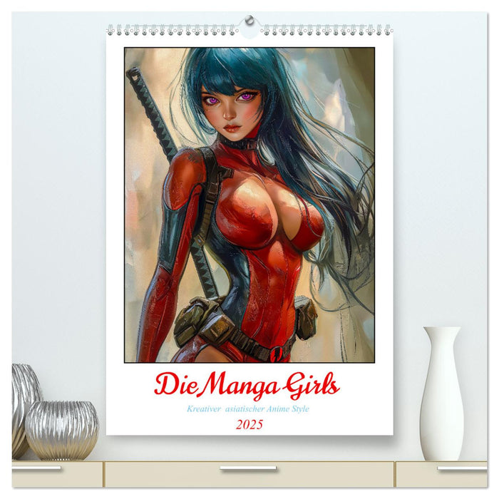 Die Manga Girls (CALVENDO Premium Wandkalender 2025)