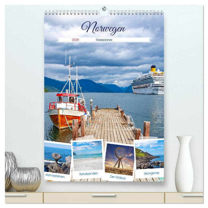 Norwegen - Reiseplaner (CALVENDO Premium Wandkalender 2025)