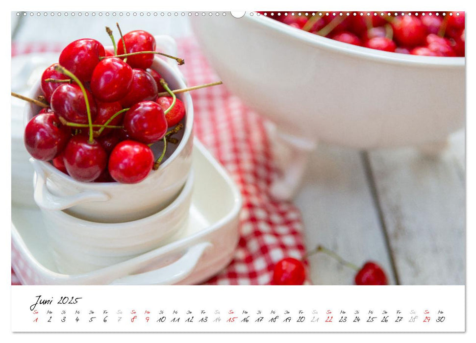 Kirschen aus dem Garten – Erntekalender (CALVENDO Wandkalender 2025)