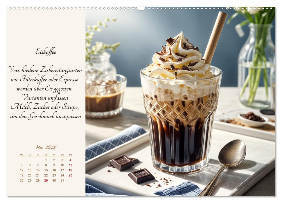 KI - Kaffee und Genuss 12 Monate im Aroma (CALVENDO Wandkalender 2025)