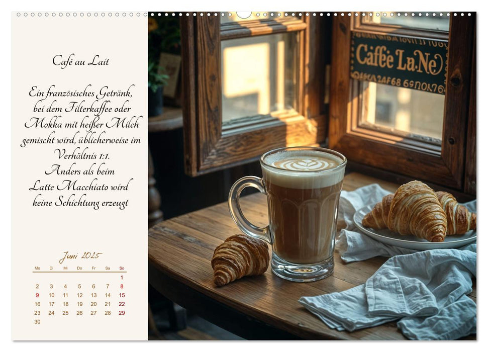 KI - Kaffee und Genuss 12 Monate im Aroma (CALVENDO Wandkalender 2025)