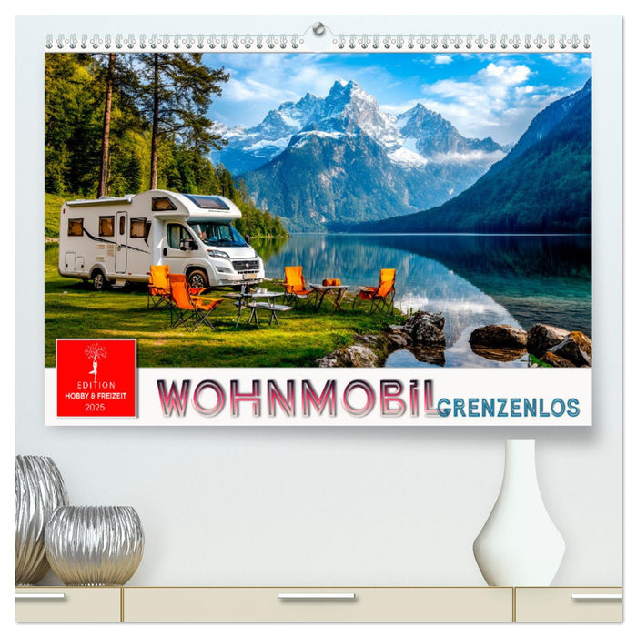 Wohnmobil grenzenlos (CALVENDO Premium Wandkalender 2025)