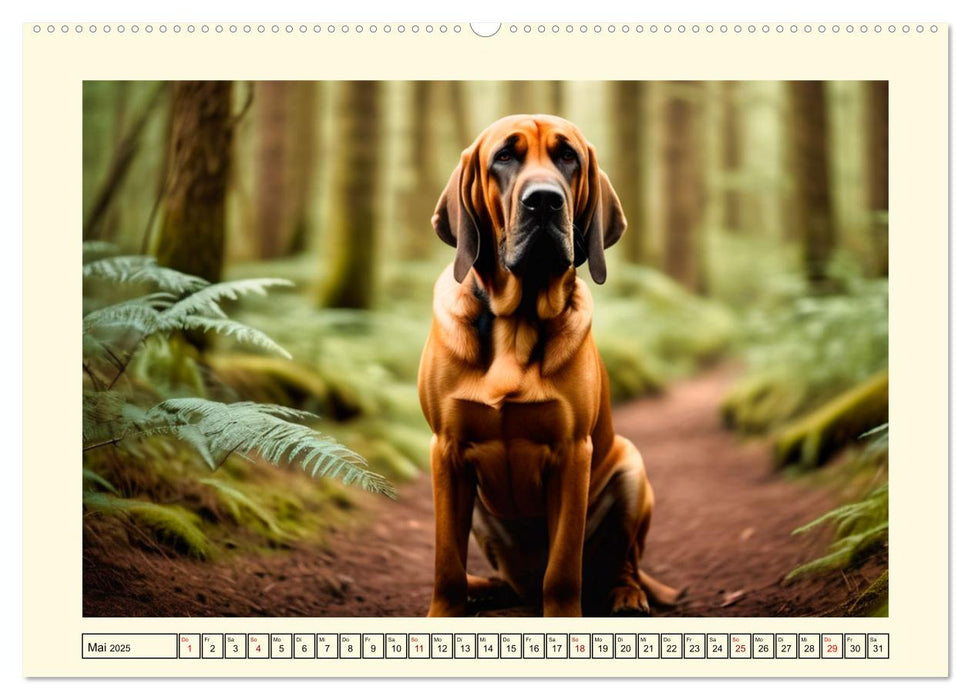 Treue Jagdbegleiter (CALVENDO Premium Wandkalender 2025)