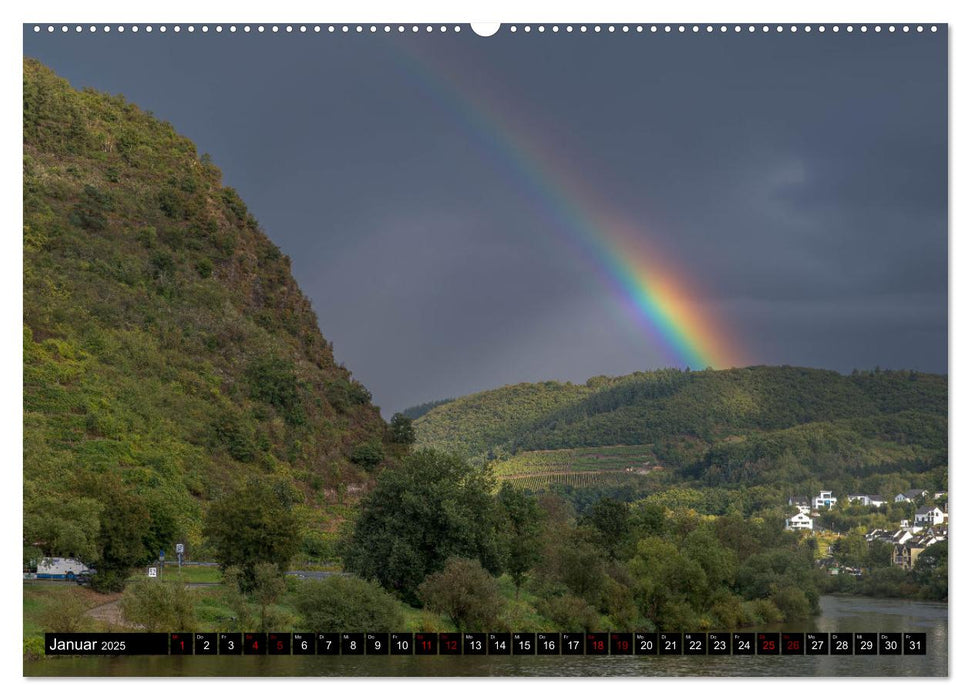 Die Mosel zwischen Bremm und Koblenz (CALVENDO Premium Wandkalender 2025)