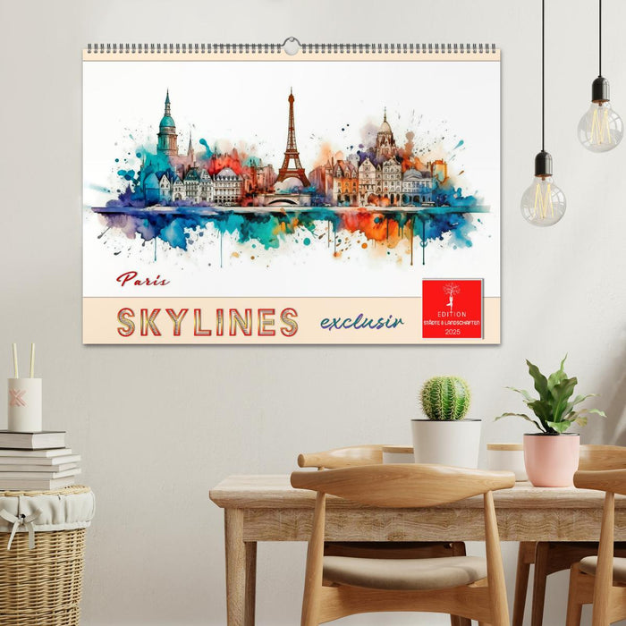 Skylines exklusiv (CALVENDO Wandkalender 2025)