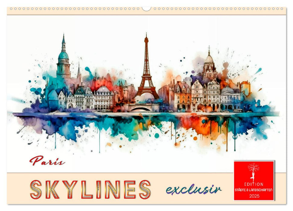 Skylines exklusiv (CALVENDO Wandkalender 2025)