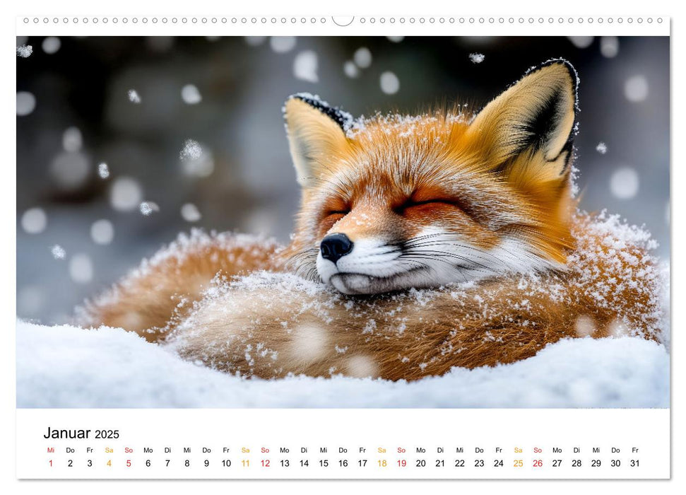 Wilde Tierwelt im Wald (CALVENDO Wandkalender 2025)