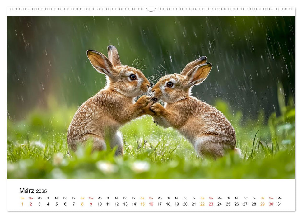 Wilde Tierwelt im Wald (CALVENDO Wandkalender 2025)