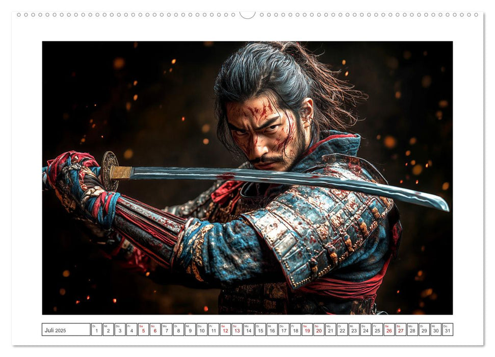 Mein Samurai (CALVENDO Premium Wandkalender 2025)