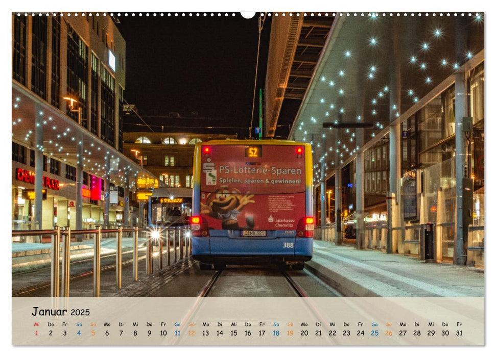 Nahverkehr in Chemnitz (CALVENDO Wandkalender 2025)