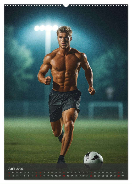 SEXY JUNGS - Nackte Haut beim Fußball (CALVENDO Premium Wandkalender 2025)