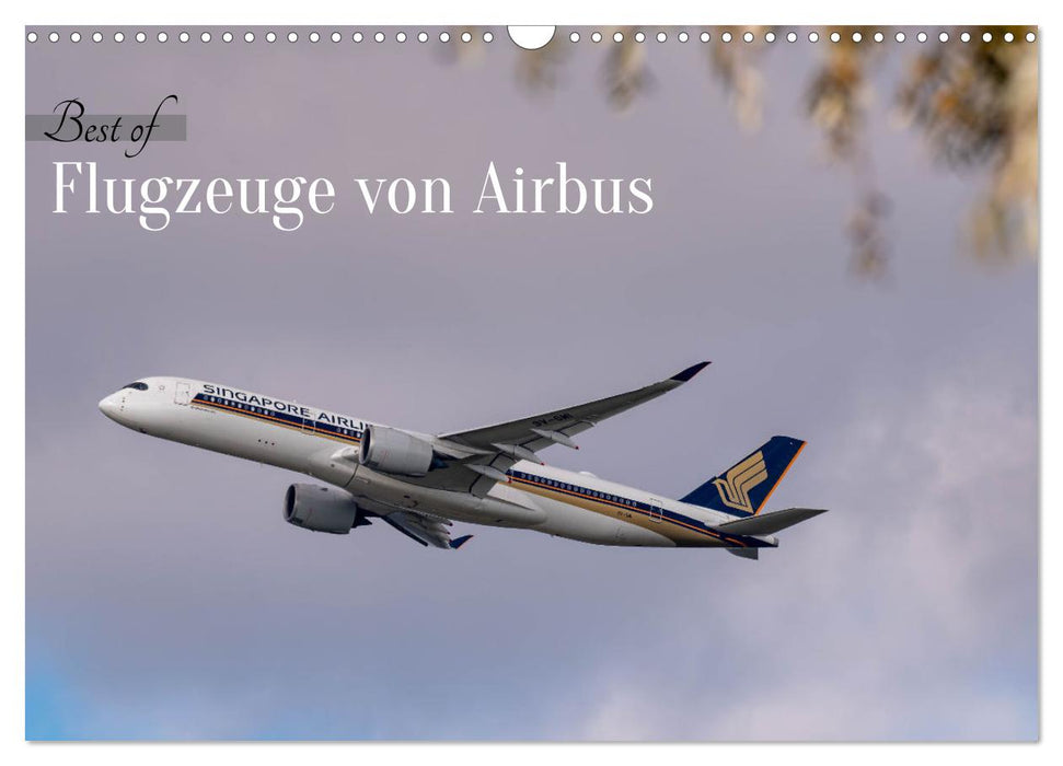 Flugzeuge von Airbus 2025 (CALVENDO Wandkalender 2025)