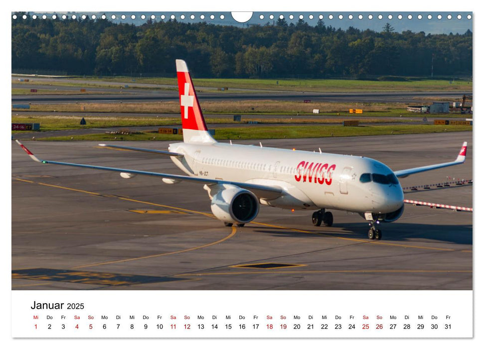 Flugzeuge von Airbus 2025 (CALVENDO Wandkalender 2025)